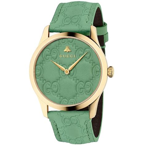 green face gucci watch